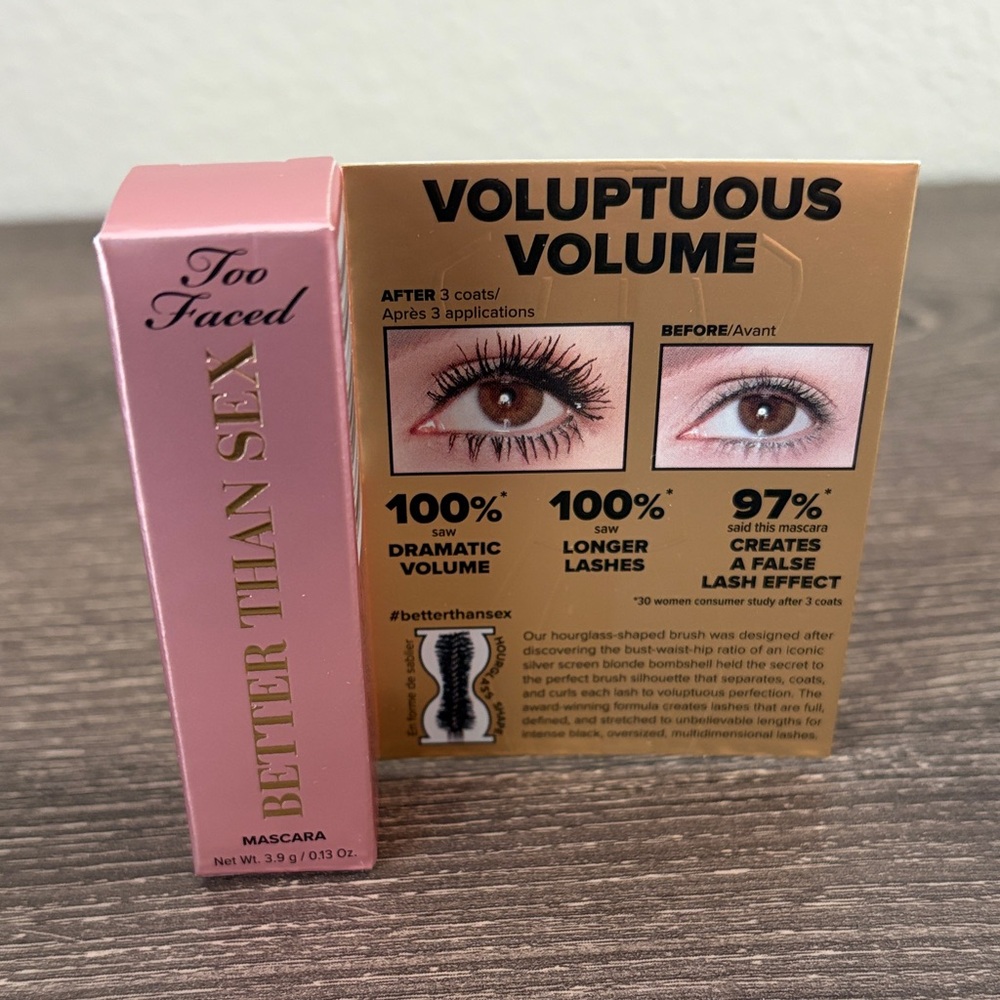 ❤️$6 NWT Too Faced Better Than Sex Mascara 3.9g
